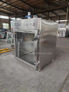 <strong>Commercial</strong> Automatic Stainless Steel Chicken Meat <strong>Smoker</strong> Big Small Smoke House <strong>Oven</strong> for Sausage &amp; Food Smoking with Wood Fired - Product Image 2