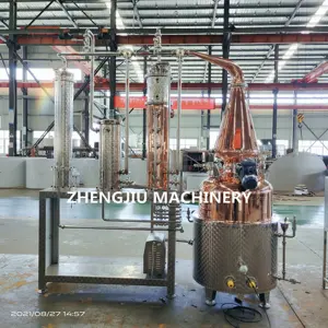 Zj mới 100L Đồng distiller máy đồng trào ngược cột vẫn chưng cất thiết bị cho Moonshine rượu distiller nước giải khát