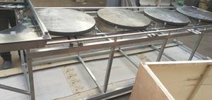 Máy làm bánh crepe bằng thép không gỉ / Máy làm bánh mì Regag mỏng giòn kiểu Ả Rập thương mại để bán - Product Image 5