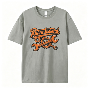 T-shirt pour homme à col rond, coupe classique, 100% coton, 220 g/m², marque privée, impression par transfert thermique, pour un usage quotidien décontracté - Product Image 1