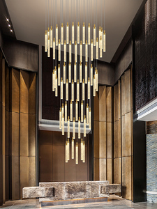 Lustre moderne en cristal Villadom, luminaires suspendus pour salon, éclairage d'escalier, décoration de la maison moderne, luminaire suspendu nordique - Product Image 2