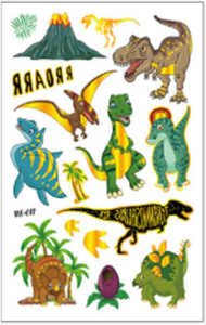 Ispirato New Custom dinosauro Del Corpo Del Tatuaggio Temporaneo <span class=keywords><strong>Oro</strong></span> Argento Lamina Metallica <span class=keywords><strong>Tatuaggi</strong></span> <span class=keywords><strong>Oro</strong></span> Del Tatuaggio per i bambini - Product Image 3