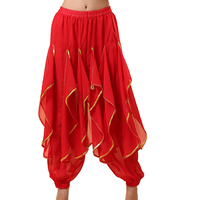 Danse du ventre en mousseline de soie sarouel femmes filles Bollywood danse arabe Costume Tribal