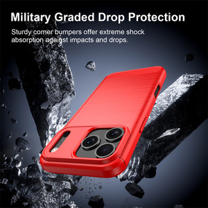 <span class=keywords><strong>Precio</strong></span> al por Mayor para Funda Protectora de Teléfono Móvil Samsung <span class=keywords><strong>Galaxy</strong></span> S26 Ultra/S25FE de TPU con Textura de Fibra de Carbono y Antihuellas - Product Image 4