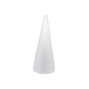 Cône de polystyrène pailleté pour arbres de noël, bricolage pour enfants cône de polymousse à tout moment cône de polystyrène pour une meilleure création meilleure vie 20CM/1 pièce - Product Image 1