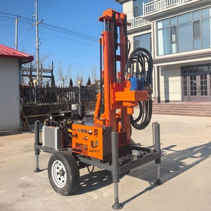 Mini Plataforma de Perforación Montada sobre Orugas, Máquina Perforadora de Pozos de 120m 150m con Bomba de Lodo, Equipo de Perforación Subterránea - Product Image 6