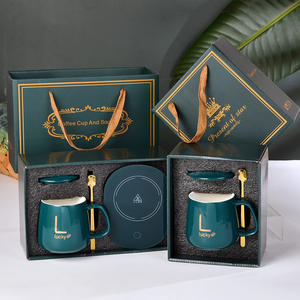 Mug à café intelligent pas cher avec contrôle de la température, tasse en céramique auto-chauffante thermostatée, coffret cadeau d'affaires - Product Image 3