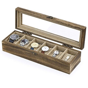pickled wood watch box tabletop wooden storage box with lock wood watch box case