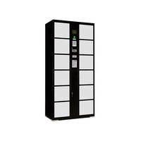 Casier de rangement intelligent avec serrure numérique intelligente pour salle de sport avec système intelligent, armoire de rangement extérieure en acier pour bagages