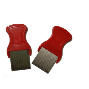 Pet Flea Comb Stainless Steel Green For Dog Grooming Convenient Use - Product Image 2