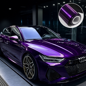 <span class=keywords><strong>Vinilo</strong></span> Adhesivo para Automóviles, Color Morado Medianoche, Acabado Brillante Metálico, para Automóviles/Muebles - Product Image 1
