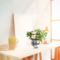 Suspendus Disco Ball Planter Pot Plante Cintre pour Décoration Intérieure, Jardinières pour Plantes d'Intérieur Écologique