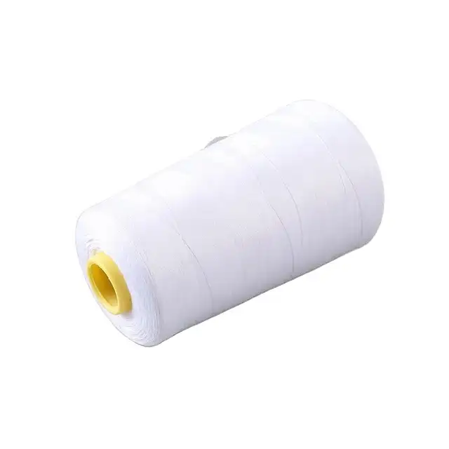 Çin pamuk ipliği bakire kalite üreticisi ucuz yüksek mukavemetli 40 2 dikiş ipliği r. Beyaz