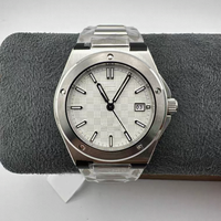 Montre d'ingénieur V7 Factory, mécanique automatique, cadran classique à damier, boîtier en titane 40 mm, bracelet en caoutchouc, style business et décontracté