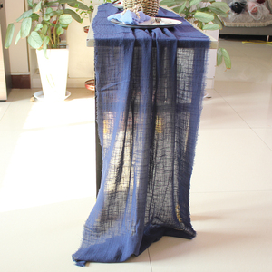Chemin de Table en Gaze de Coton Rectangle Boho Rustique de Luxe Tissu Tissé Élégant pour Décorations de Mariage et Hôtel/Usage Domestique - Product Image 4