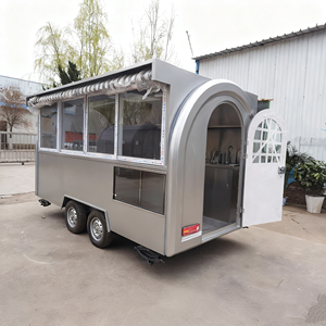 Commercial Lemonade Shop Street Coffee Mini Cart Fully Equipped Round Truck Mobile <b>Kitchen</b> Food Trailers - Product Image 5