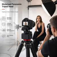 ZIFON PT3000 Kepala Gimbal Kamera Elektrik Berputar Otomatis dengan Kontrol Jarak Jauh, Kepala Tripod Pan Tilt untuk Kamera Mirrorless