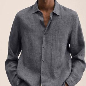 Nuove camicie da uomo primaverili camicia con bottone a maniche lunghe a maniche lunghe per camicetta <span class=keywords><strong>maschile</strong></span> Sexy top polo da uomo - Product Image 5