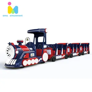 AMA Kids Indoor Miniature Train Kiddie Amusement Ride Electric For Outdoor Train Ride For Sale