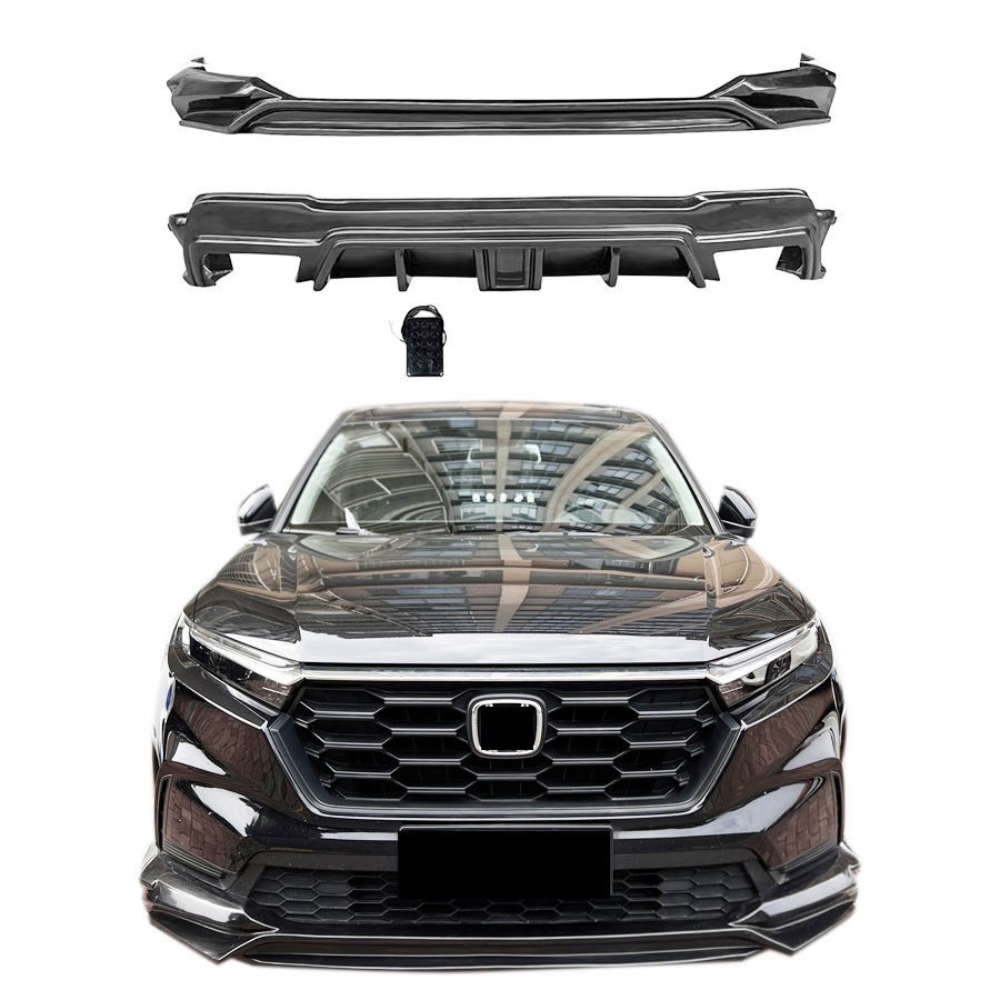 Carworld 2023 Honda CR-V 6th Body Kit ABS Front Bumper Lip \u0026 Rear Spoiler -  New Upgrade Parts for CR-V 2023-2025, image size:900x900