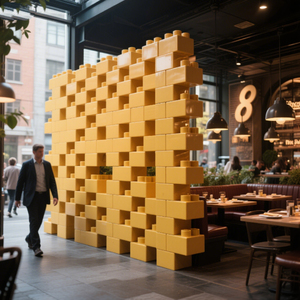 COBLOCKS, decoración creativa personalizada de muebles, resistente al agua y a la humedad, bloque de construcción gigante, pared de partición de esqueleto - Product Image 1