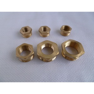 Copper Reducer Bushing Threaded Round Bore For Inner And Outer <b>Threads</b> Size 1 Inch To 6 Point To 4 Point - Product Image 1