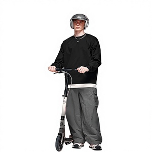 <span class=keywords><strong>T</strong></span>-<span class=keywords><strong>shirt</strong></span> veste pour homme 2025, compression, séchage rapide, impression réfléchissante, manches longues, ample, couleur unie, style streetwear, 100% polyester - Product Image 5