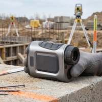 HVD-200 7 °   Télémètre laser 8X avec précision de ±0,3 m, protection IP65, mesure de distance, de surface et de volume pour le golf, la construction et les relevés extérieurs