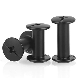 Custom Logo Black Carbon Steel Chicago Binding Post Schroef Metalen Schroef Post Nagel Klinknagel 6Mm 12Mm - Product Image 2