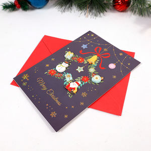 New Display <b>Christmas</b> Greeting Cards 19*25.8cm Coated <b>Paper</b> - Product Image 4