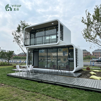Module de cabine capsule moderne en gros, 5,85m x 11,5m, maison à construction rapide, portable, 20 pieds, 40 pieds, bureau modulaire, conteneur étanche