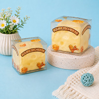 Jouet anti-stress souple en TPR en forme de bloc de fromage rempli de vaseline pour adultes, vente en gros, couleur personnalisée disponible