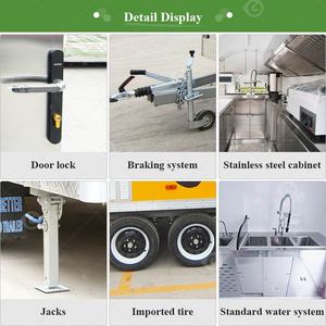 Camion de restauration italien extensible pour boissons, falafels, smoothies, concession de 8 pieds - Product Image 4