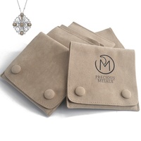 Sac en tissu velours de qualité supérieure, neuf, avec double fermeture à pression et plaque intérieure pour le rangement des boucles d'oreilles, colliers et pendentifs
