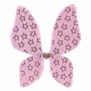 Accesorio de Fotografía para Fiestas de Navidad y Halloween, Alas de Mariposa para Niñas, Alas de Ángel de Plumas Rosas, Accesorio para Fiestas de Cumpleaños - Product Image 5