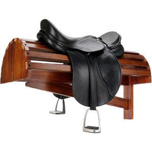 Support à selle en bois massif, organiseur de selle pour chevaux, support de rangement pour équipement équestre - Product Image 1