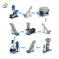 Máquina de Pellets de Alimento para Pollos de Alta Calidad, Línea de Producción de Pellets de Alimento de 1 Tonelada/Hora para Aves de Corral, Ganado, Ovejas, Pequeñas Fábricas de Alimento