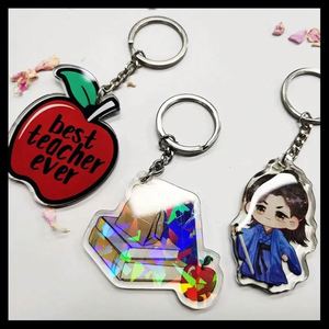 Muestras gratuitas, llaveros de acrílico personalizados con diseño de anime, bonitos y sin costo de molde, para Bubble Tea - Product Image 4