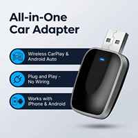 Adaptateur sans fil CarPlay Android Auto C682c 2 en 1, clé USB Plug and Play pour iPhone Android, CarPlay filaire pour modèles de voitures