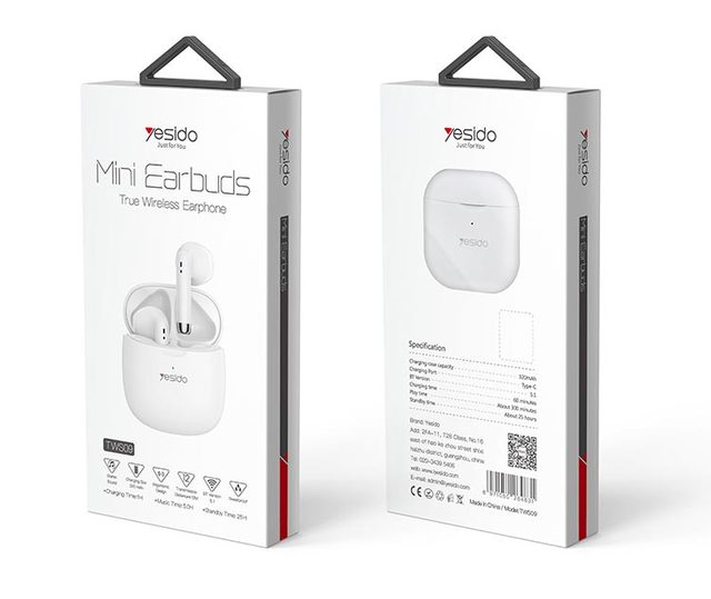 TWS09 YESIDO True Wireless with Charging Station Tws Earphones Earbuds