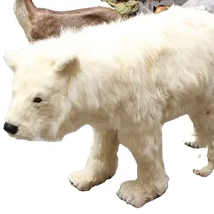 定制动物模型狮子熊猫豹北极熊等户外大型实景动物模型
