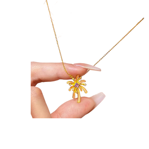 Nuevo Collar con Colgante de Fuegos Artificiales Estrella Lluvia, Estilo Moderno, Cadena <span class=keywords><strong>para</strong></span> Clavícula, Regalo <span class=keywords><strong>para</strong></span> <span class=keywords><strong>Novia</strong></span>, Joyería - Product Image 1