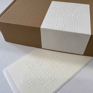 Boîte d'emballage personnalisée avec logo 3D imprimé, autocollants de scellage, boîte d'expédition privée, merci de soutenir ma petite entreprise, autocollant en relief - Product Image 2