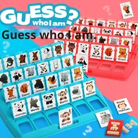 Guess for Who I Am Juego de mesa de deducción familiar personalizable Juguete de rompecabezas de Interior para habilidad de razonamiento lógico Rompecabezas novedoso