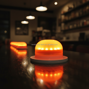 Lumière <span class=keywords><strong>LED</strong></span> RGBW sans fil <span class=keywords><strong>sous</strong></span> table, design contemporain pour hôtels, matériau ABS, télécommande pour mobilier de bar - Product Image 2