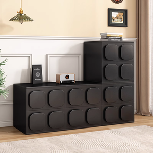 ตู้ด้านข้างทำจาก<span class=keywords><strong>ไม</strong></span>้เนื้อแข็งดีไซน์แบบนอร์ดิกหรูหราคอนโซลห้องทีวีห้องนั่งเล่นบุฟเฟต์สำหรับบ้านบาร์วิลล่า - Product Image 4