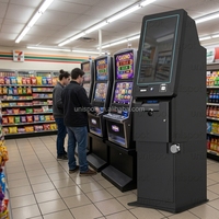 Jetonlu Eğlence ATM Kiosku F53 Puloon Nakit Dağıtım Ödeme Terminali Beceri Oyunu Self Servis Makinesi