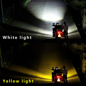 Focos LED Auxiliares para Motocicleta Todo Terreno - Luces de Conducción Impermeables de 12V/24V para Motos Off-Road, de Aventura y de Cross - Product Image 4