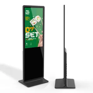 Supporto da pavimento da 43 pollici digital signag advertising playing equipment touch screen media player