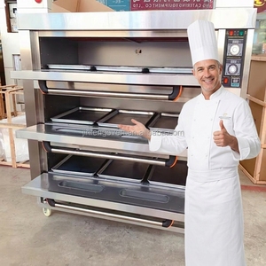 <span class=keywords><strong>Forno</strong></span> Industriale Elettrico a 3 Piani e 9 Teglie per Panetteria Commerciale / <span class=keywords><strong>Grande</strong></span> <span class=keywords><strong>Forno</strong></span> a Gas per Panifici e Attrezzature di Catering - Product Image 1